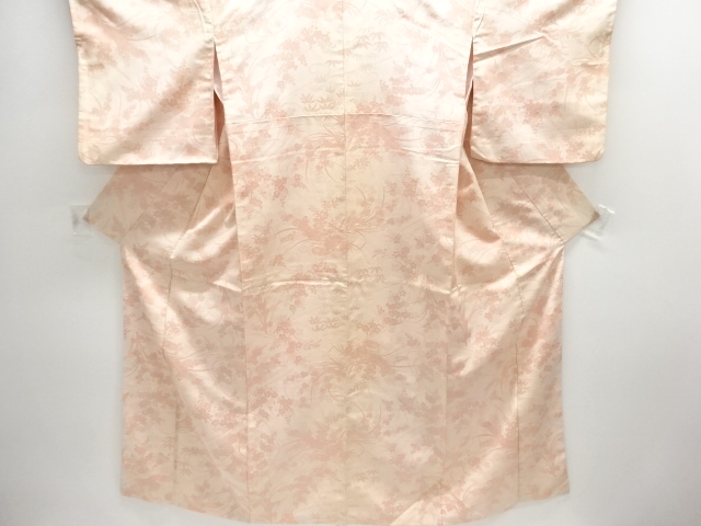 JAPANESE KIMONO / ANTIQUE KIMONO / TAISHO ROMAN STYLE / WOVEN FLORAL PLANTS